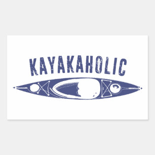Adesivo Retangular Kayakaholic