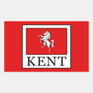 Adesivo Retangular Kent County England