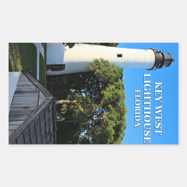 Adesivo Retangular Key West Lighthouse, Florida (Frente)