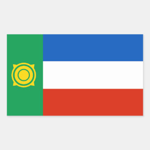 Adesivo Retangular Khakassia Flag