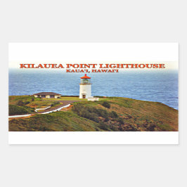 Adesivo Retangular Kilauea Point Lighthouse, Kauai, Hawaii Stickers