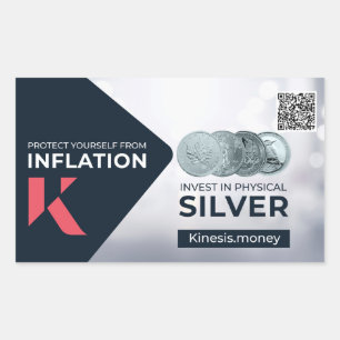 Adesivo Retangular Kinesis Sticker 1 com código QR de referência WSS