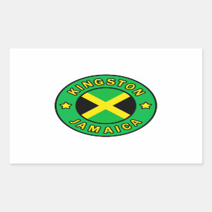 Adesivo Retangular Kingston Jamaica