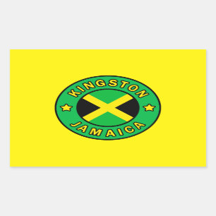 Adesivo Retangular Kingston Jamaica