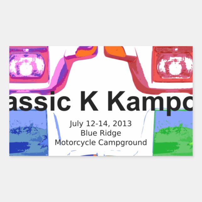 Adesivo Retangular Klassic K kampout VI 2013 (Frente)