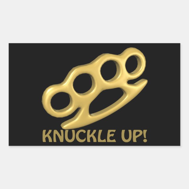 Adesivo Retangular Knuckle Up (Frente)
