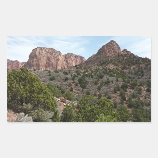 Adesivo Retangular Kolob Canyons no Zion National Park (Frente)