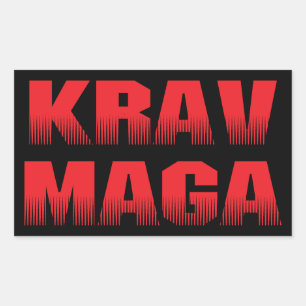 Adesivo Retangular Krav Maga