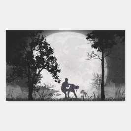 Adesivo Retangular Krav Maga Martial Arts Groin Kick Sticker