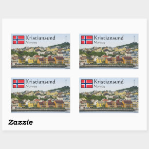Adesivo Retangular Kristiansund Noruega