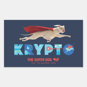 Adesivo Retangular Krypto O Super-Cão