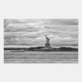 Adesivo Retangular Lady Liberty. Estátua da Liberdade, EUA