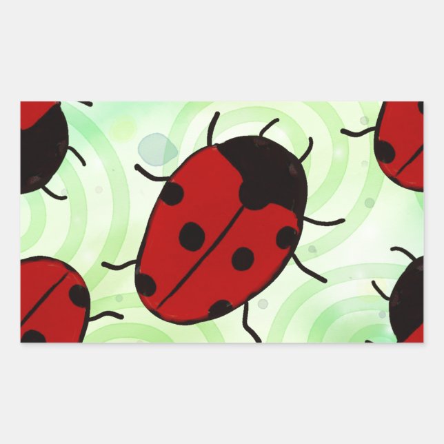 Adesivo Retangular Ladybug (Frente)