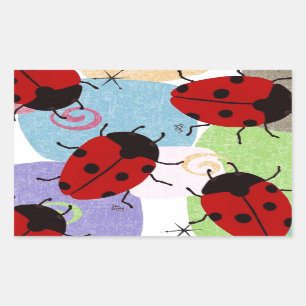 ADESIVO RETANGULAR LADYBUGS