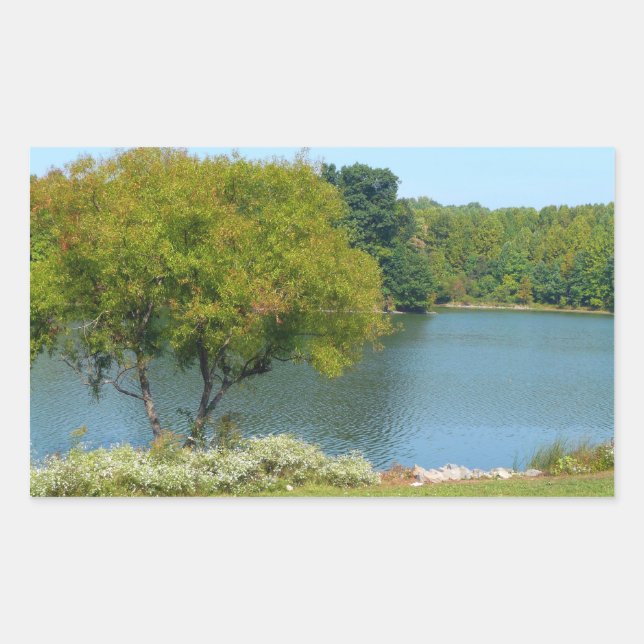 Adesivo Retangular Lago Centennial em Ellicott City Maryland (Frente)