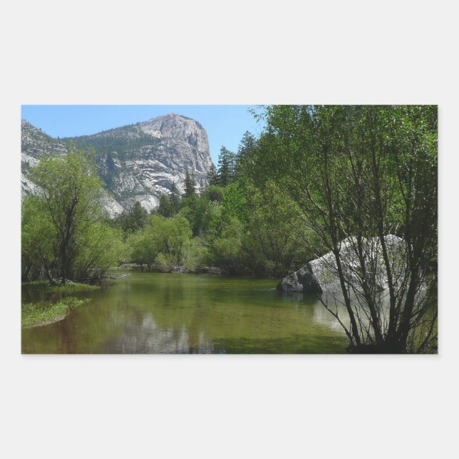 Adesivo Retangular Lago Espelho I no Parque Nacional de Yosemite (Frente)