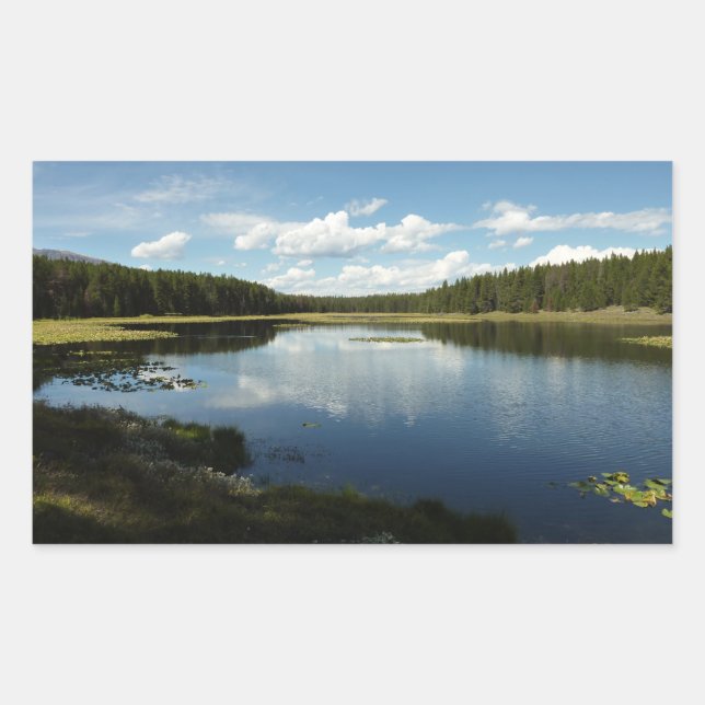 Adesivo Retangular Lago Swan II no Parque Nacional Grand Teton (Frente)