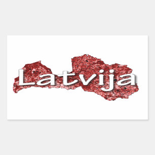 Adesivo Retangular Latvia