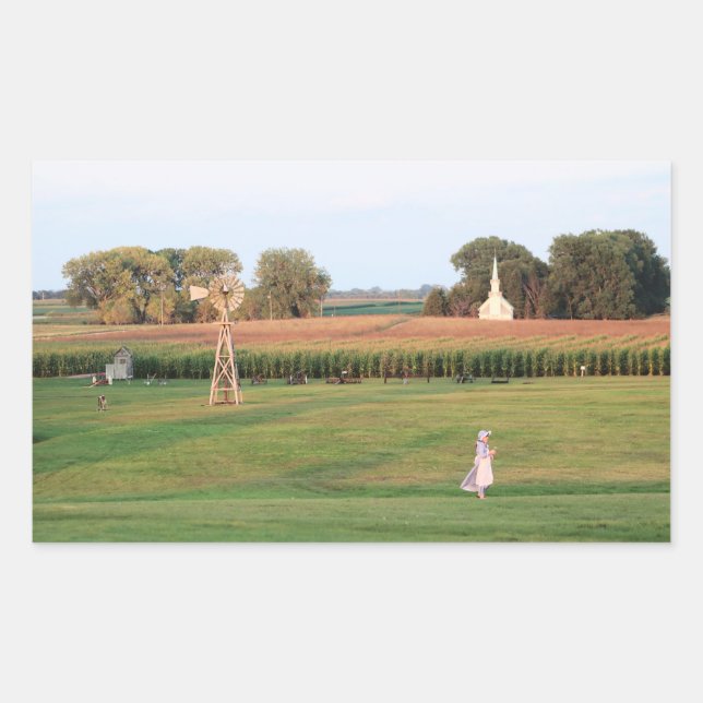 Adesivo Retangular Laura Ingalls Wilder Family Homestead em DeSmet SD (Frente)