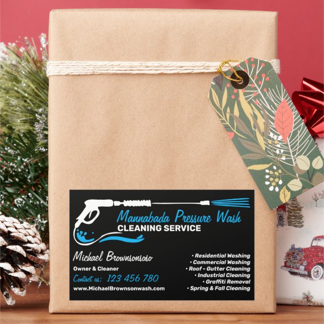 Adesivo Retangular Lavagem por pressão (Feriado)