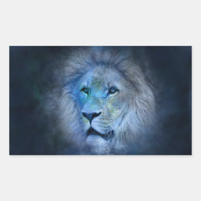 Adesivo Retangular leão (Frente)