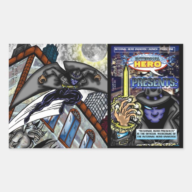 Adesivo Retangular Leaps de lua + Cobrir Stick (Frente)