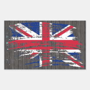 Adesivo Retangular Legal bandeira inglesa design