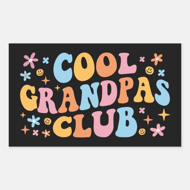Adesivo Retangular Legal Grandpas Club III (Frente)