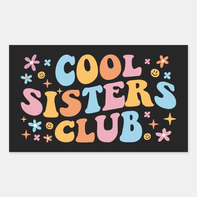 Adesivo Retangular Legal Sisters Club III (Frente)