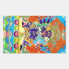 Adesivo Retangular Legal tangka Yamantaka, tatuagem a deus da morte