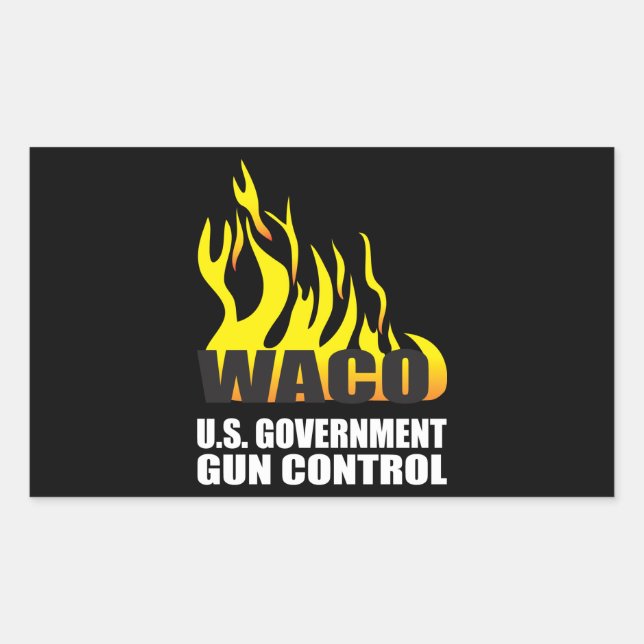 Adesivo Retangular Lembre-se de Waco (Frente)