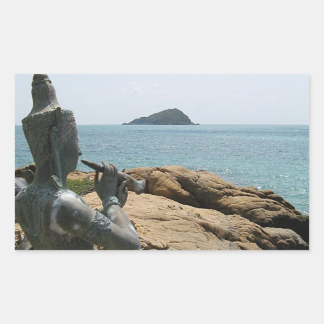 Adesivo Retangular Lenda de Sudsakorn ... Sattahip, Tailândia (Frente)