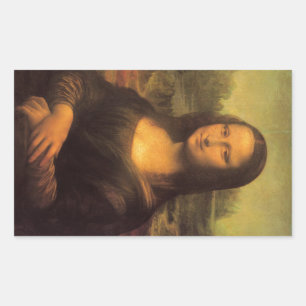 Adesivo Retangular Leonardo Da Vinci' Mona Lisa