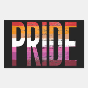 Adesivo Retangular LESBIAN PRIDE T-Shirt