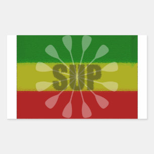 Adesivo Retangular Levante-Se, Dobre-Se