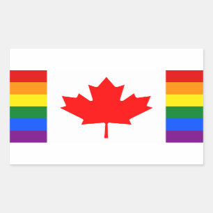 Adesivo Retangular LGBT Canadá