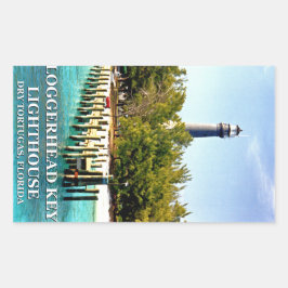 Adesivo Retangular Lighthouse Chave Loggerhead, Dry Tortugas Florida