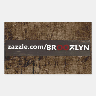 Adesivo Retangular lil' BROOTLYN store - É O QUE NÃO É