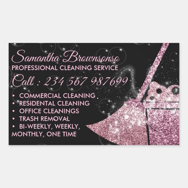 Adesivo Retangular Limpar Estrela (Frente)