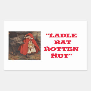 Adesivo Retangular "Língua Anguesa"