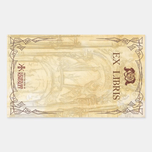 Adesivo Retangular Livros Katverse (Frente)