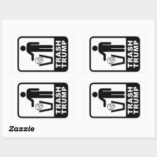 Adesivo Retangular lixo