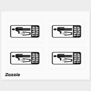 Adesivo Retangular lixo