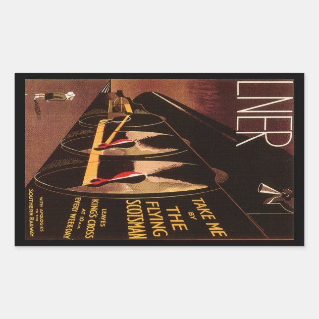 Adesivo Retangular LNER Flying Scotsman (Frente)