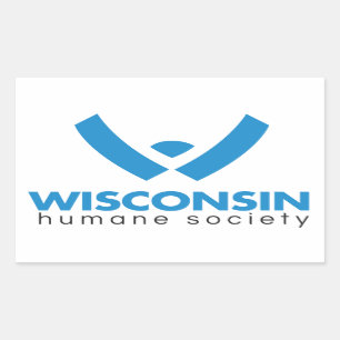 Adesivo Retangular Logotipo da Sociedade Humanitária de Wisconsin 201