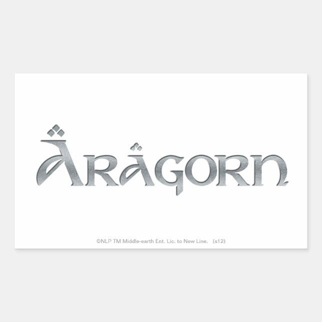 Adesivo Retangular Logotipo do Aragorn (Frente)