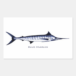 Adesivo Retangular Logotipo do espadim azul