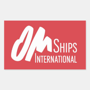 Adesivo Retangular Logotipo dos navios de OM