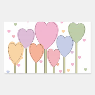 Adesivo Retangular Lolipps Whimsical Heart