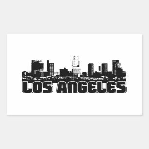 Adesivo Retangular Los Angeles Skyline